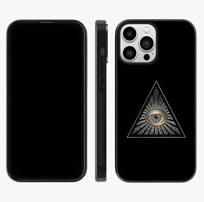 Illuminati Evil Glass Case displayed upright for full design visibility and premium finish.