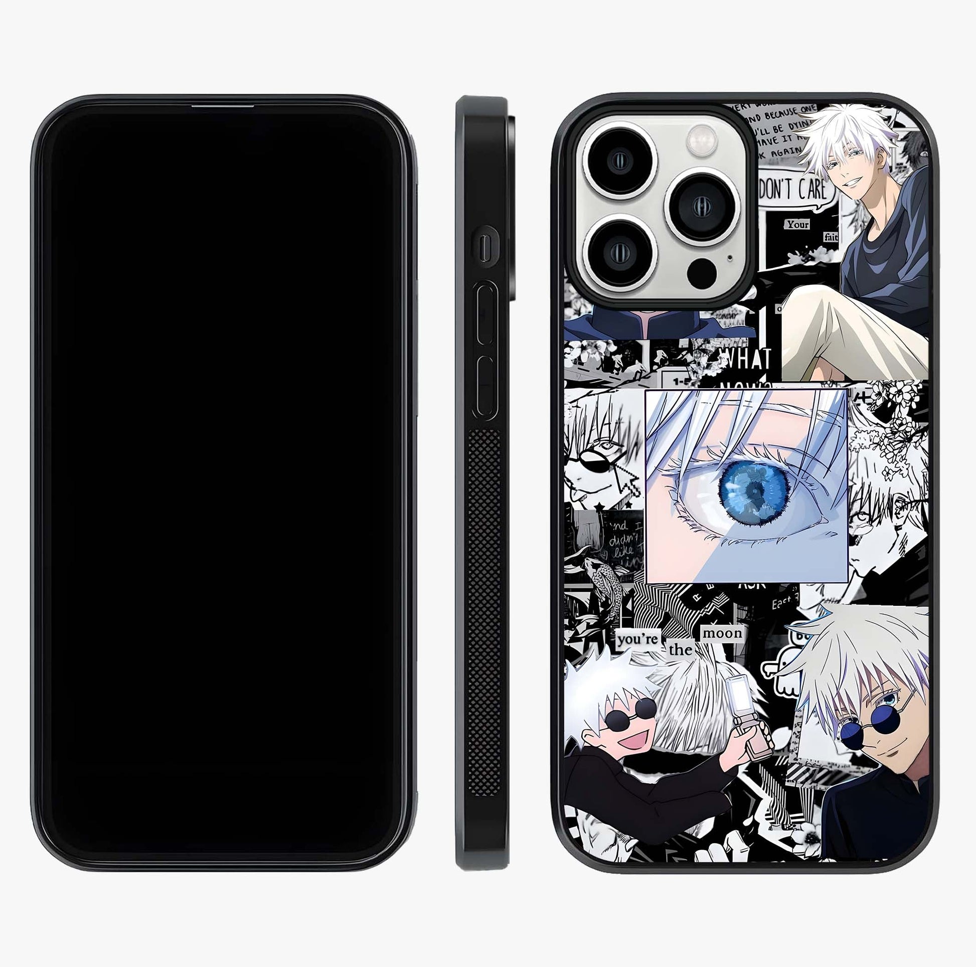 Infinity Sorcerer Chaos Glass Case displayed upright for full design visibility and premium finish.