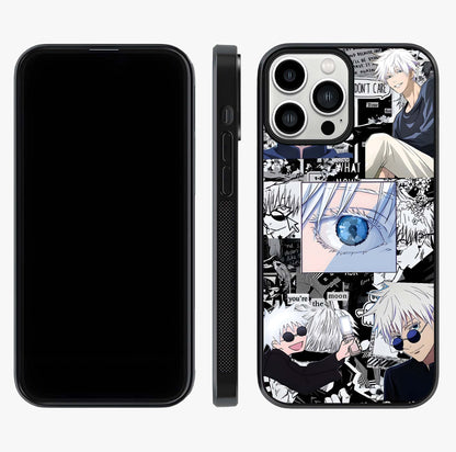 Infinity Sorcerer Chaos Glass Case displayed upright for full design visibility and premium finish.