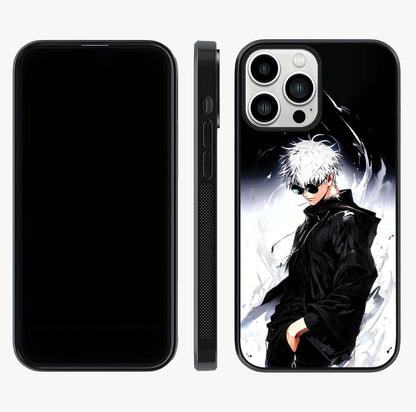 Limitless Shadow King Glass Case displayed upright for full design visibility and premium finish.