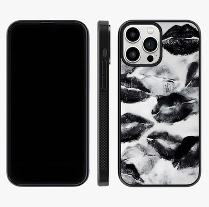Midnight Kiss Marks Glass Case displayed upright for full design visibility and premium finish.