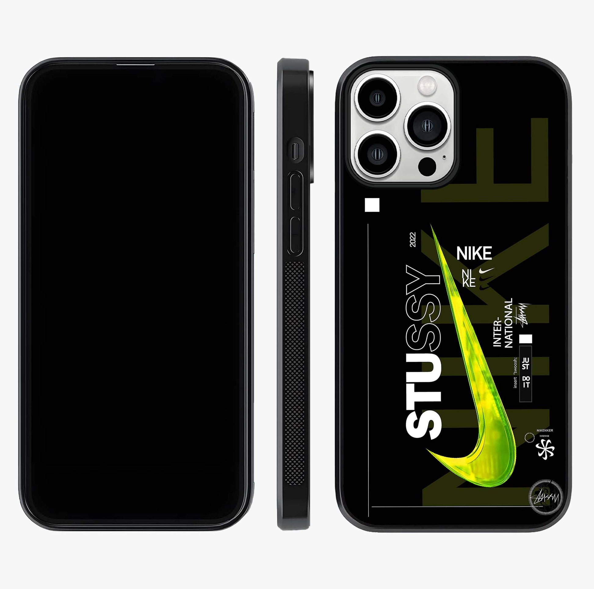 Neon Street Edition Glass Case displayed upright for full design visibility and premium finish.