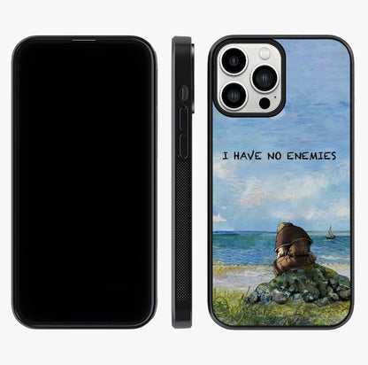 Peace Beyond War Glass Case displayed upright for full design visibility and premium finish.