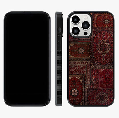 Persian Velvet Tale Glass Case displayed upright for full design visibility and premium finish.