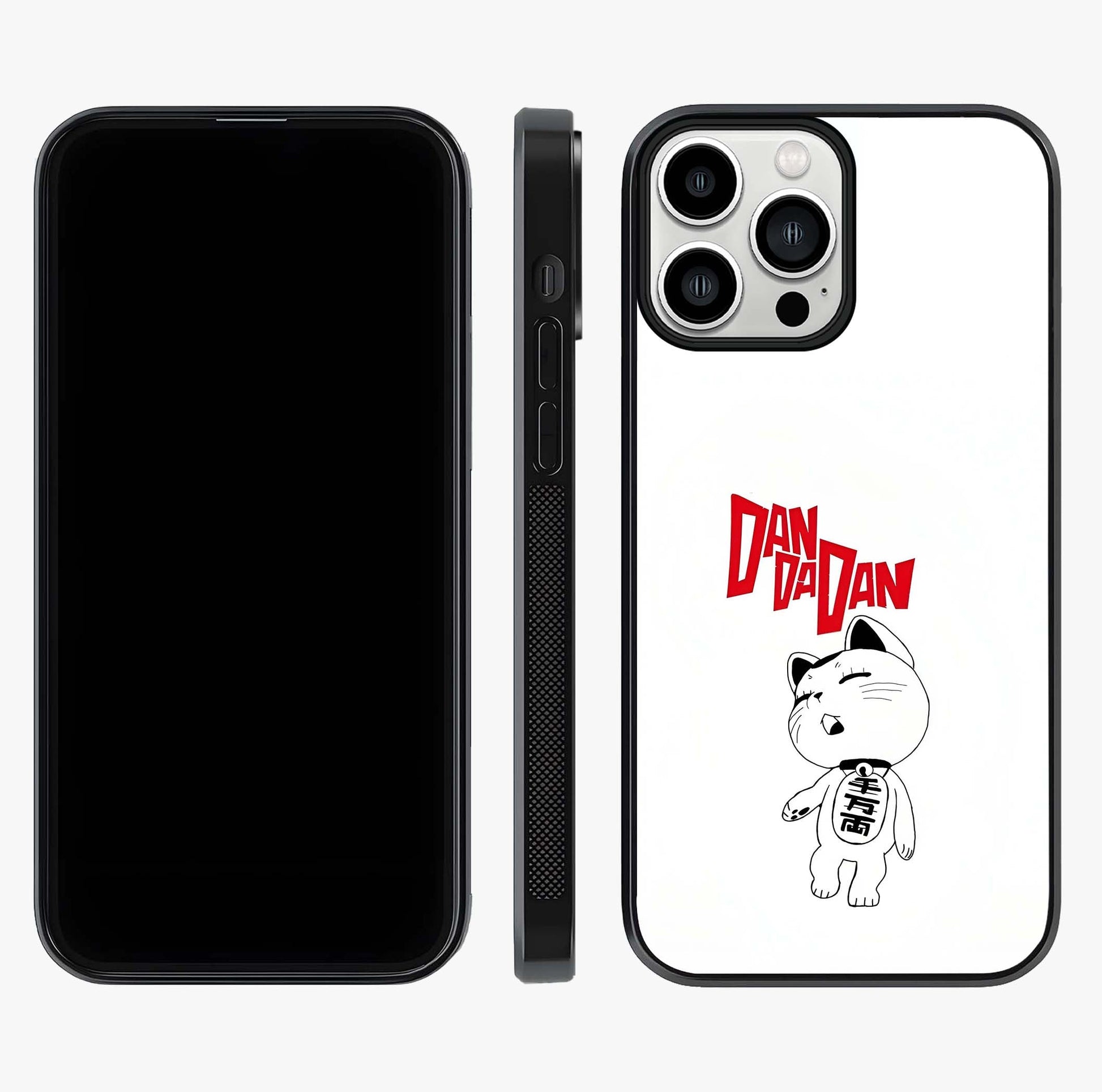 Playful Spirit Charm Glass Case displayed upright for full design visibility and premium finish.