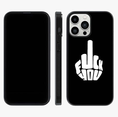 Rebel Mode On Glass Case displayed upright for full design visibility and premium finish.