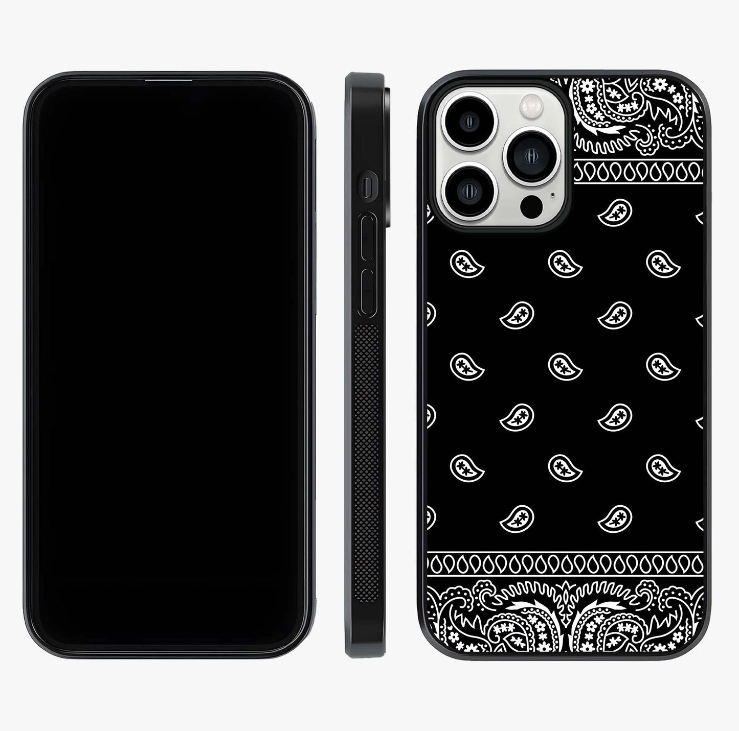 Retro Rebel Threads Glass Case displayed upright for full design visibility and premium finish.