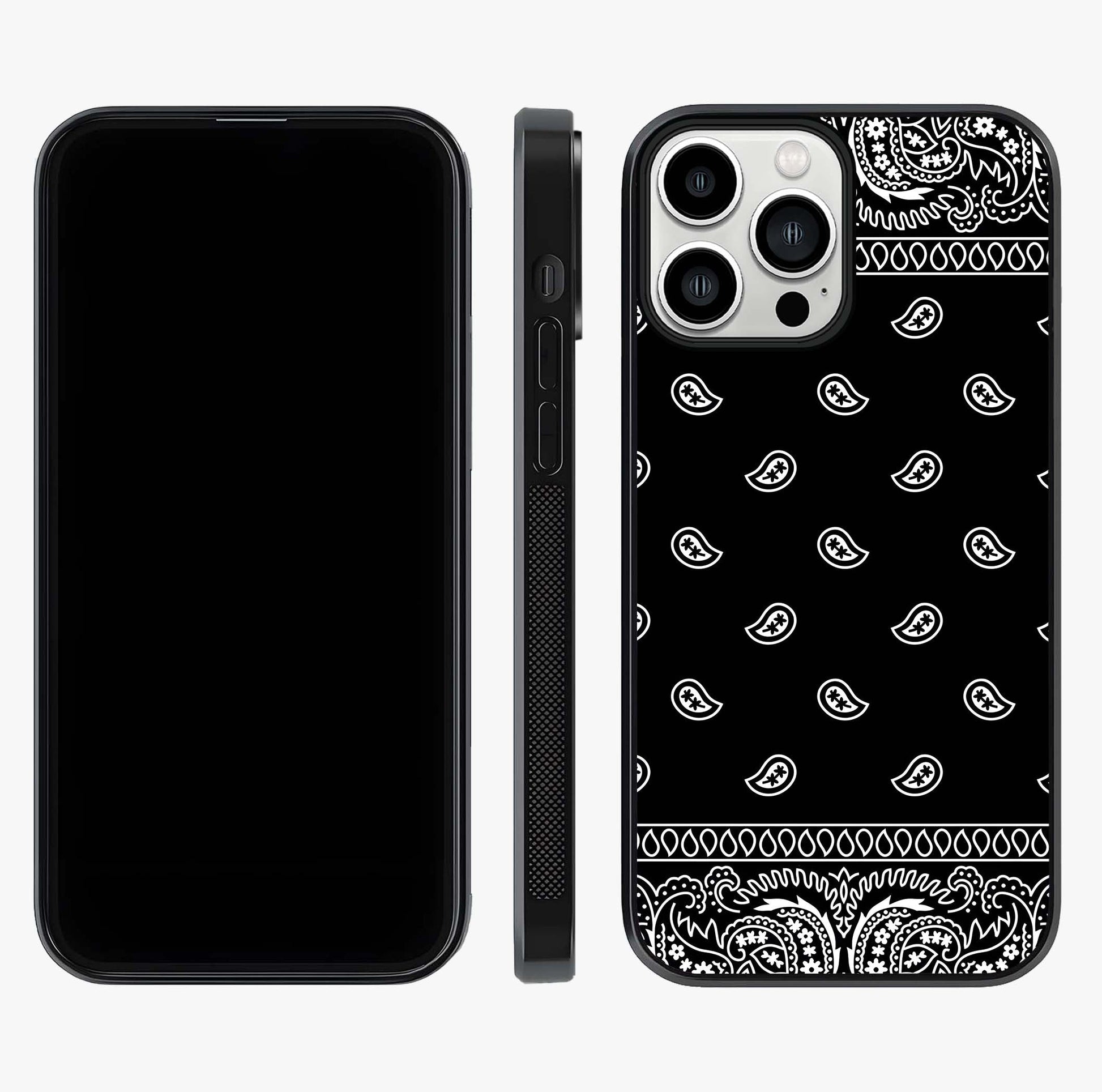Retro Rebel Threads Glass Case displayed upright for full design visibility and premium finish.