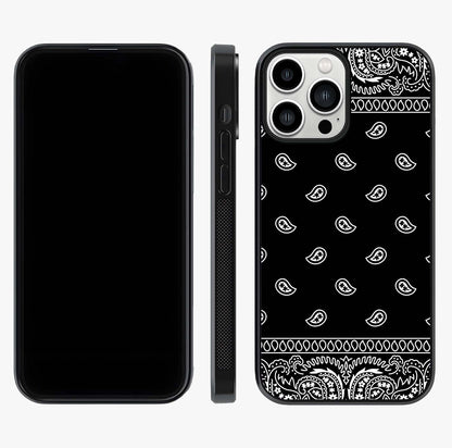 Retro Rebel Threads Glass Case displayed upright for full design visibility and premium finish.
