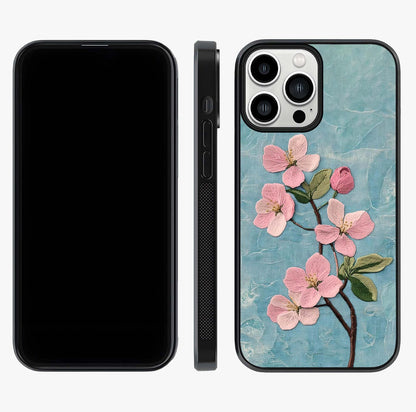 Threaded Blossom Breeze Glass Case displayed upright for full design visibility and premium finish.