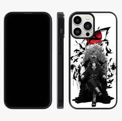 Uchiha Shadow Throne Glass Case displayed upright for full design visibility and premium finish.