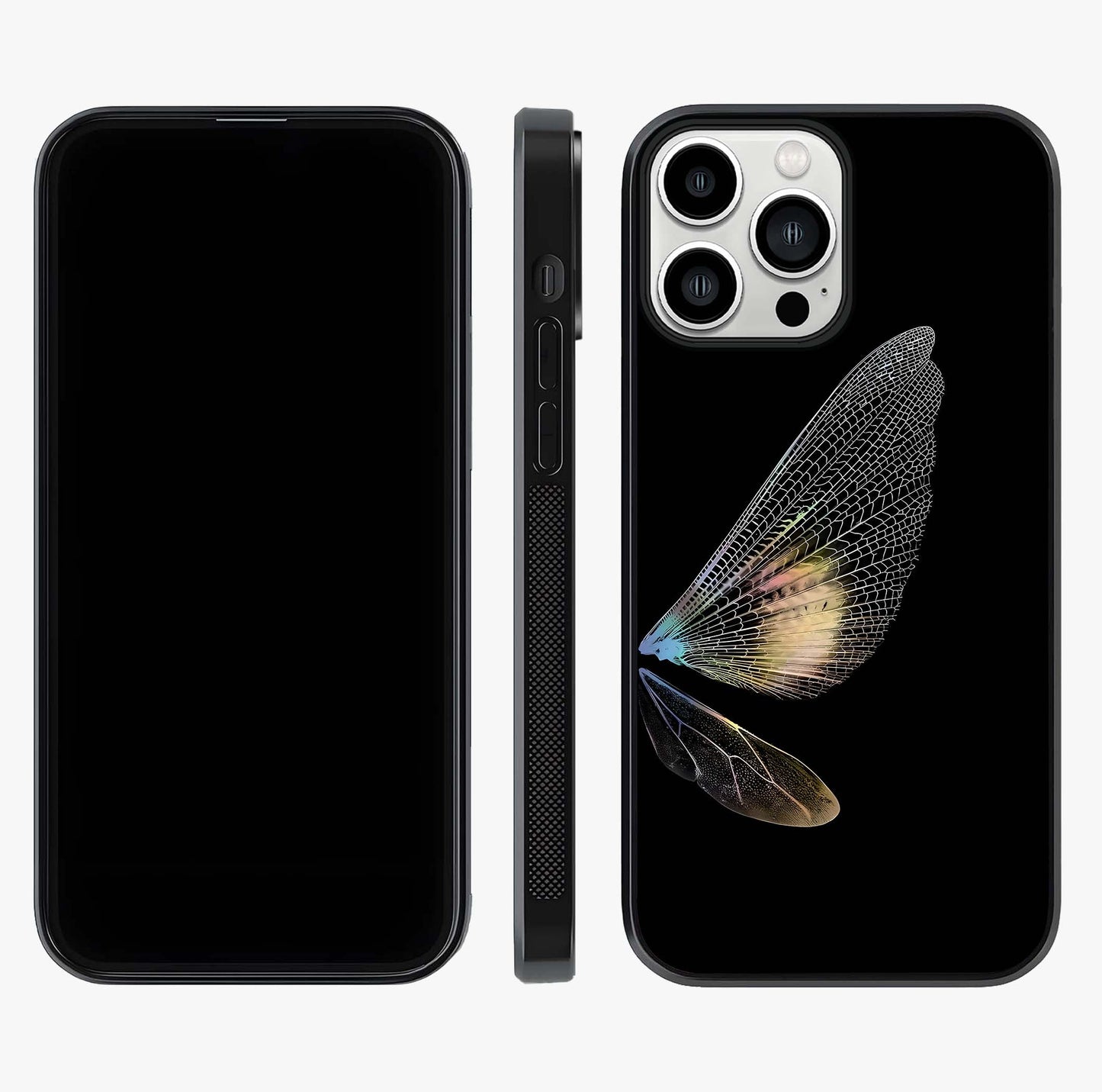 Whispers Of Wings Glass Case displayed upright for full design visibility and premium finish.