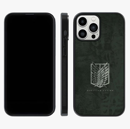 Wings Of Freedom Glass Case displayed upright for full design visibility and premium finish.