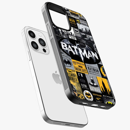 Knight Gotham Rise Glass Case laid diagonally highlighting side profile, edges and glossy glass shine.