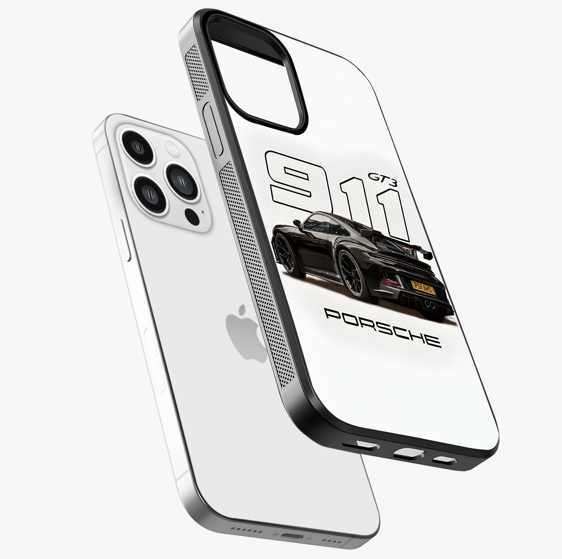 Turbo Legacy Icon Glass Case laid diagonally highlighting side profile, edges and glossy glass shine.