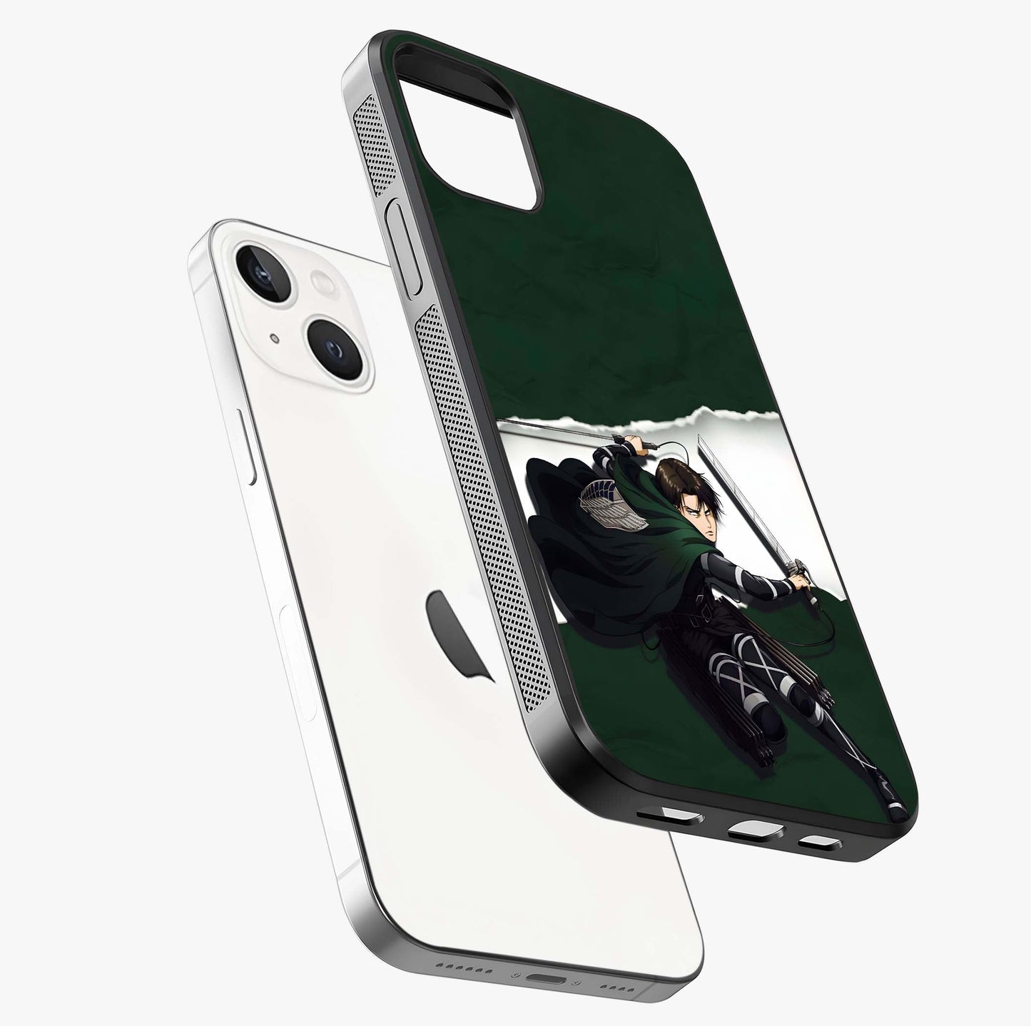 Emerald War Vanguard Glass Case laid diagonally highlighting side profile, edges and glossy glass shine.
