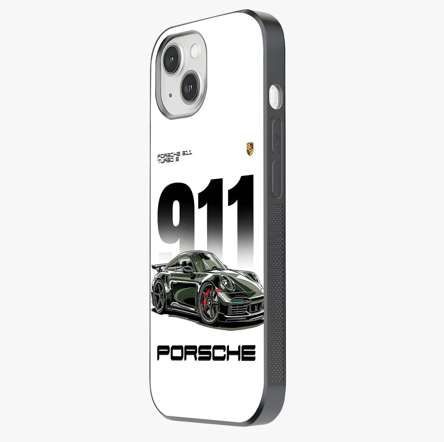 911 Turbo Dominance Glass Case photographed in natural light showing reflective finish and design depth.