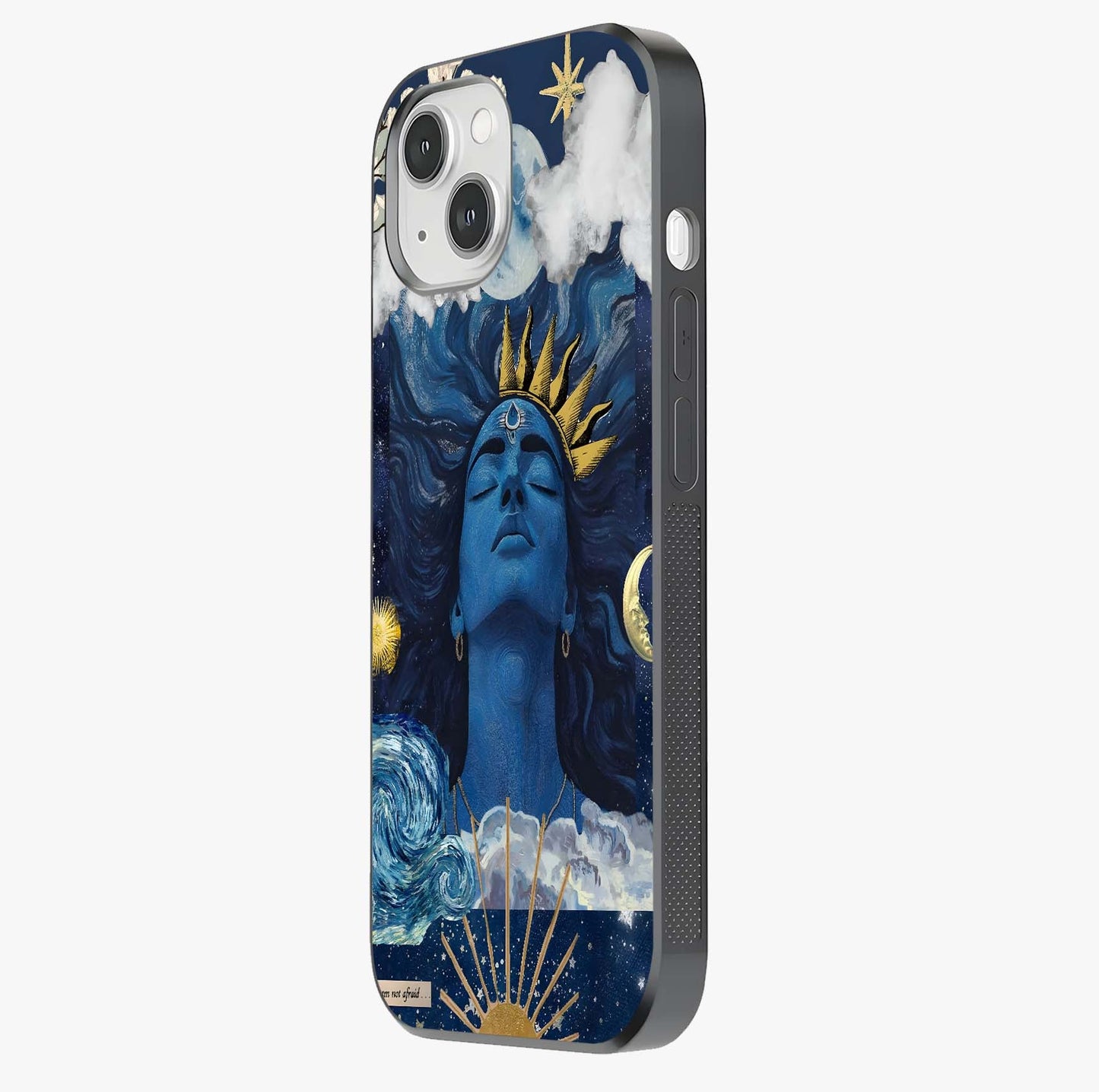 Aesthetic Lord Shiva Glass Case photographed in natural light showing reflective finish and design depth.