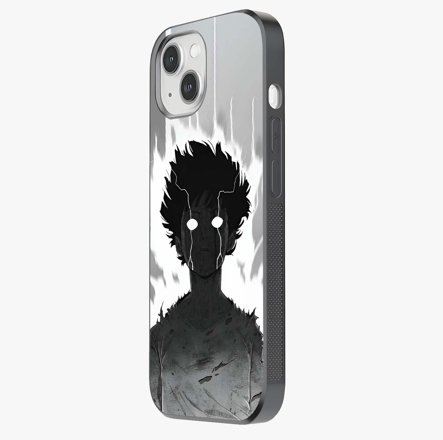 Awakened Inner Rage Glass Case photographed in natural light showing reflective finish and design depth.