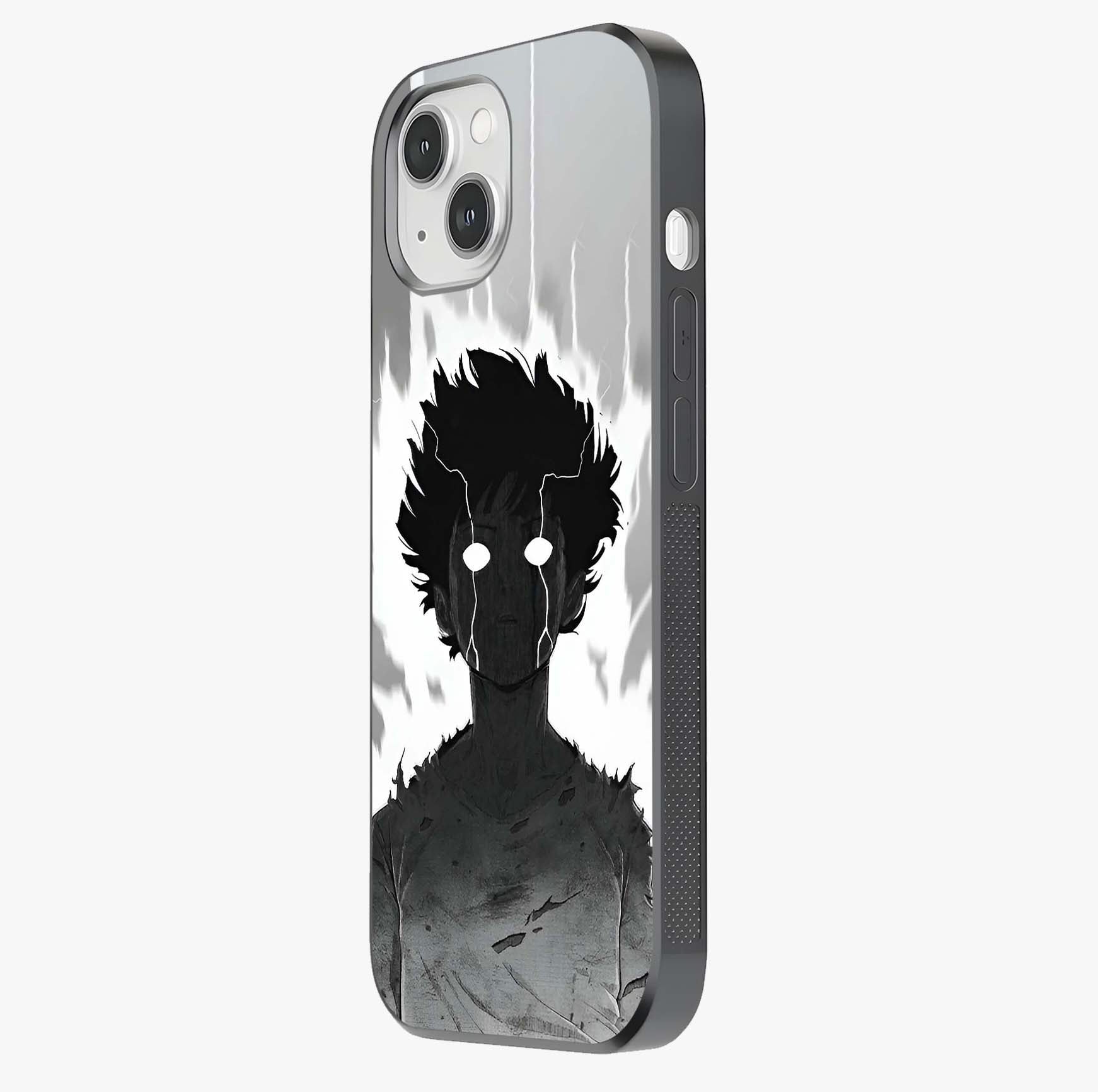 Awakened Inner Rage Glass Case photographed in natural light showing reflective finish and design depth.