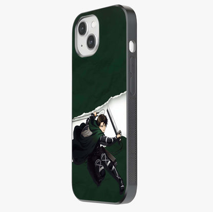 Emerald War Vanguard Glass Case photographed in natural light showing reflective finish and design depth.