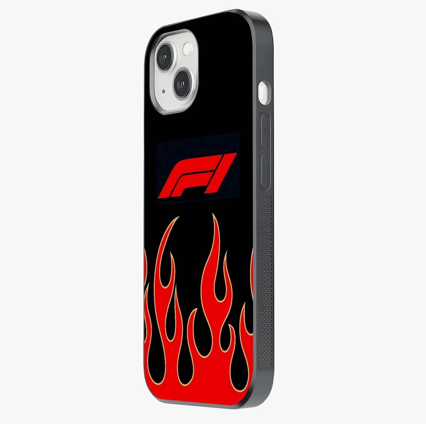 Fire F11 Glass Case photographed in natural light showing reflective finish and design depth.