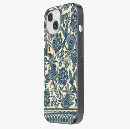 Heirloom Wild Bloom Glass Case photographed in natural light showing reflective finish and design depth.
