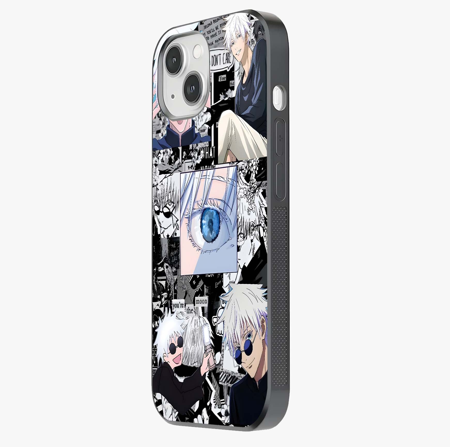 Infinity Sorcerer Chaos Glass Case photographed in natural light showing reflective finish and design depth.