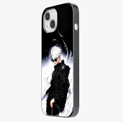 Limitless Shadow King Glass Case photographed in natural light showing reflective finish and design depth.