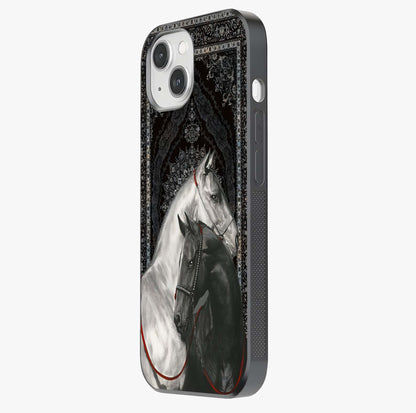 Majestic Ride Legacy Glass Case photographed in natural light showing reflective finish and design depth.