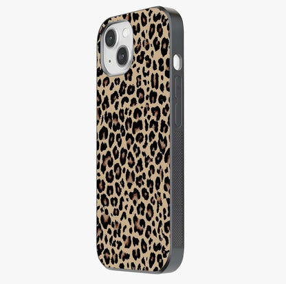 Savage Chic Pattern Glass Case photographed in natural light showing reflective finish and design depth.