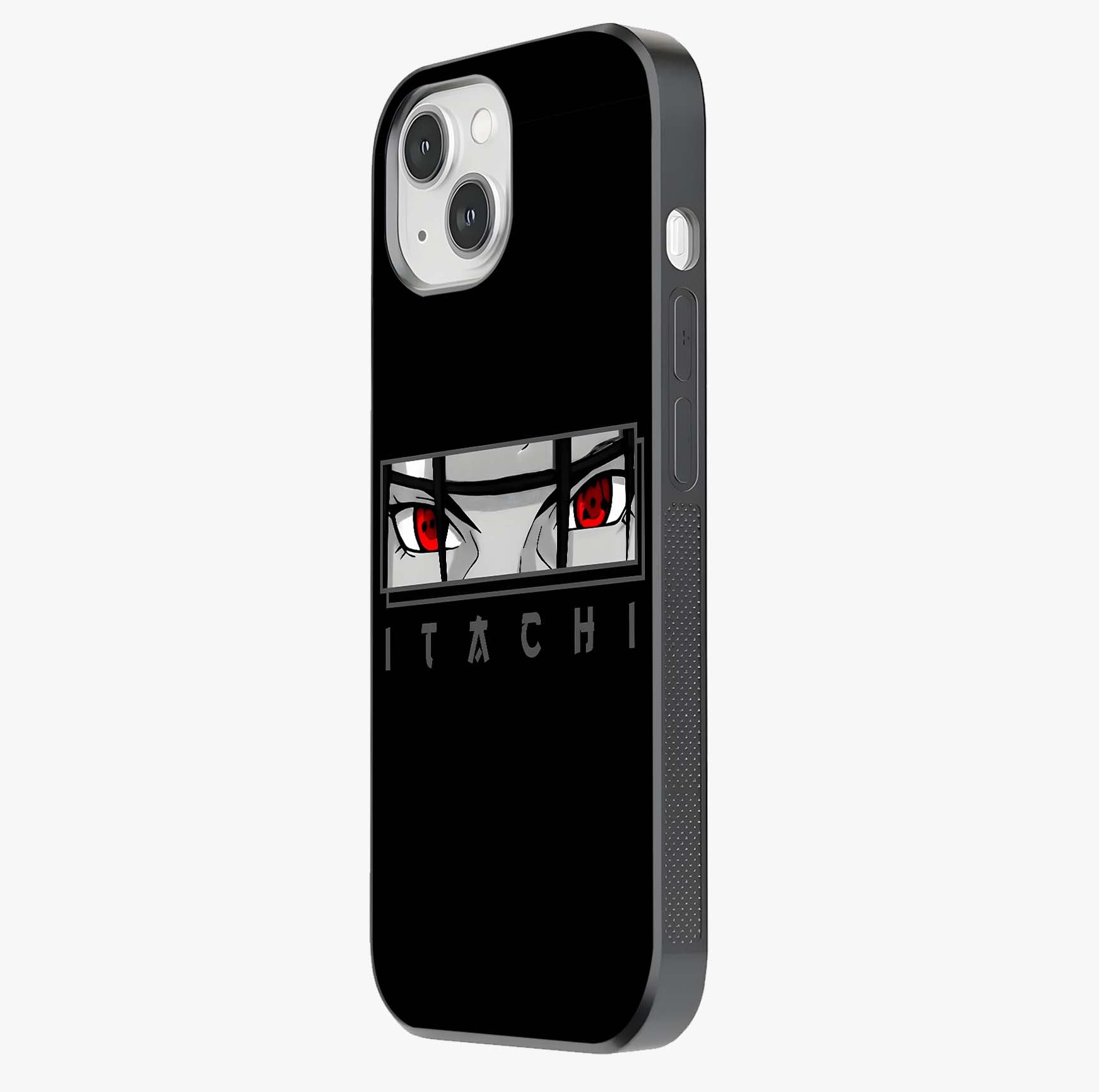 Scarlet Gaze Dominance Glass Case photographed in natural light showing reflective finish and design depth.