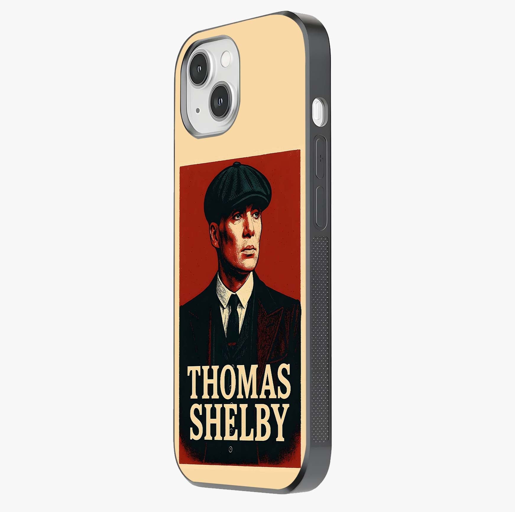 Vintage Mafia Authority Glass Case photographed in natural light showing reflective finish and design depth.