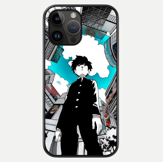 Silent Psychic Awakening Glass Case showing full back design in clean flat view with glossy glass finish.