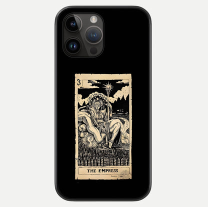 The Empress Glass Case showing full back design in clean flat view with glossy glass finish.