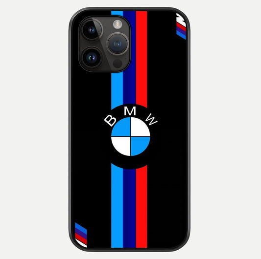 Turbo Bmw Beast Glass Case showing full back design in clean flat view with glossy glass finish.