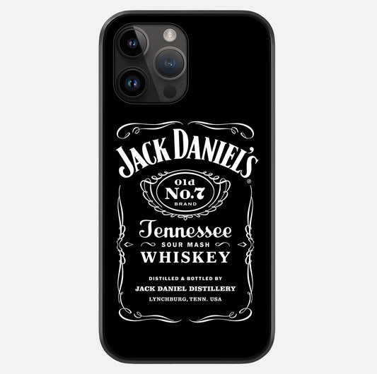 Vintage Whiskey Heritage Glass Case showing full back design in clean flat view with glossy glass finish.