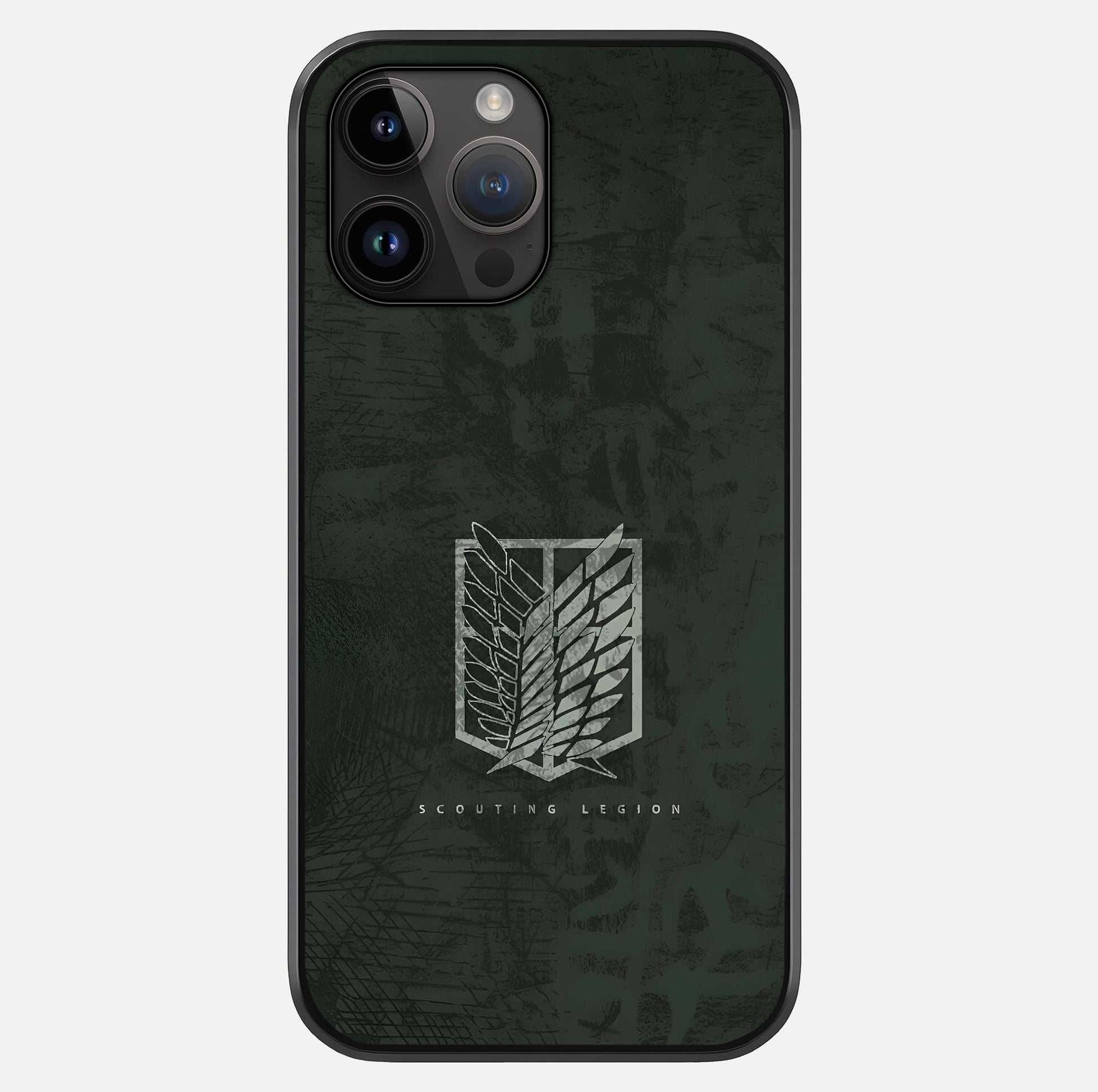 Wings Of Freedom Glass Case showing full back design in clean flat view with glossy glass finish.