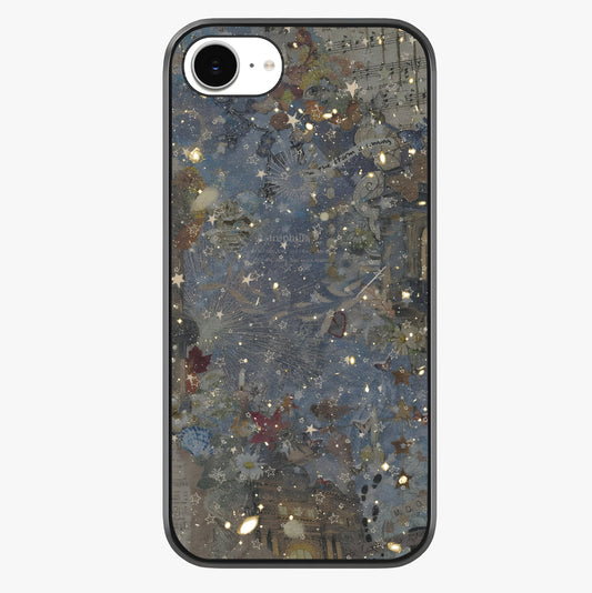 Aesthetic Astrolophia Glass Case showing full back design in clean flat view with glossy glass finish.