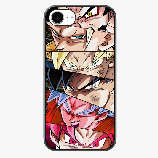 Anime Character Glass Case showing full back design in clean flat view with glossy glass finish.