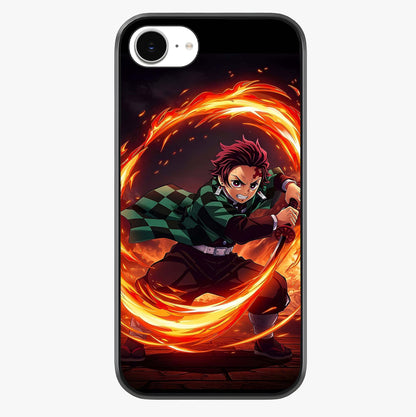 Blazing Sword Resolve Glass Case showing full back design in clean flat view with glossy glass finish.