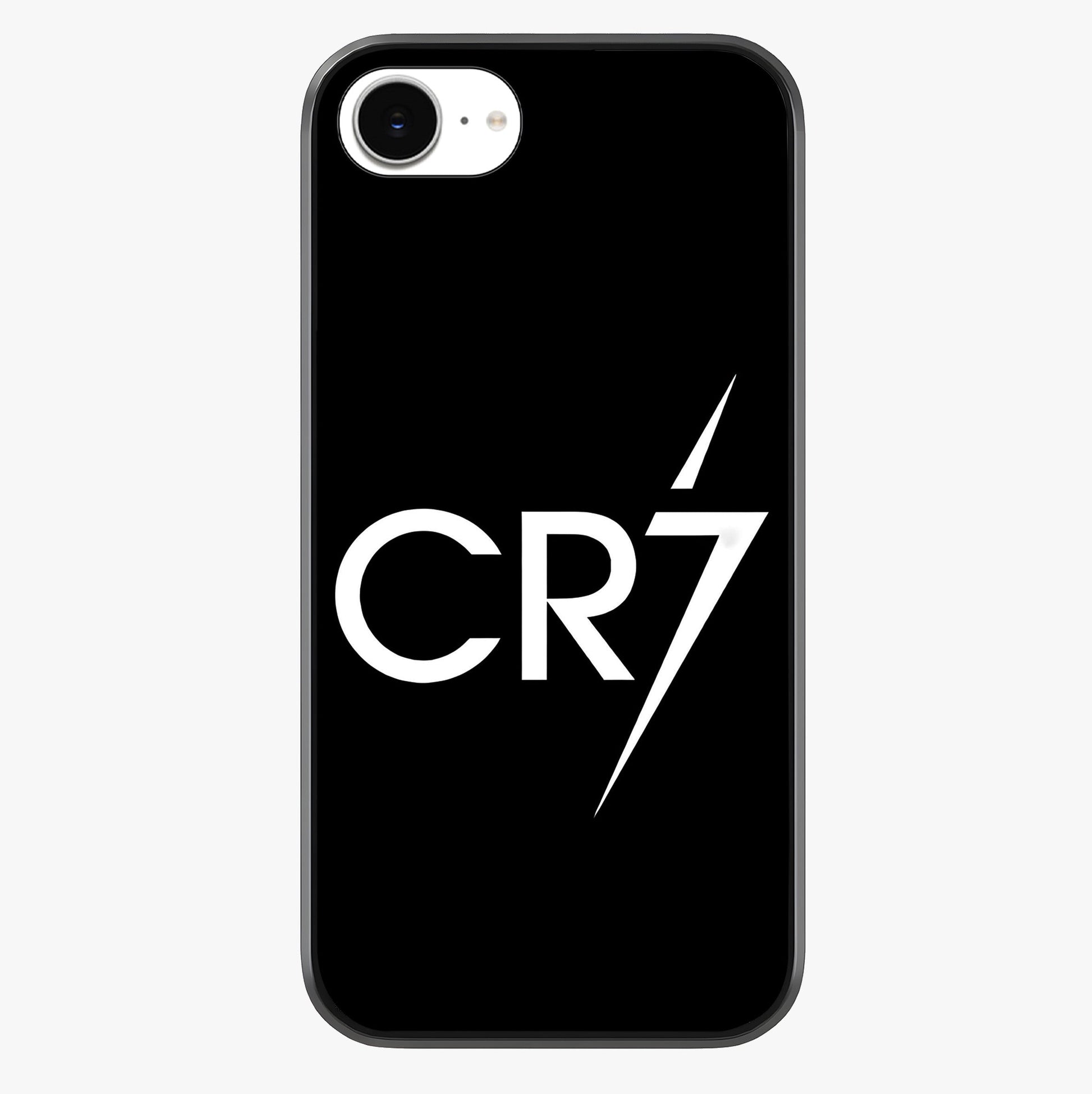 Cr7 Elite Strike Glass Case showing full back design in clean flat view with glossy glass finish.