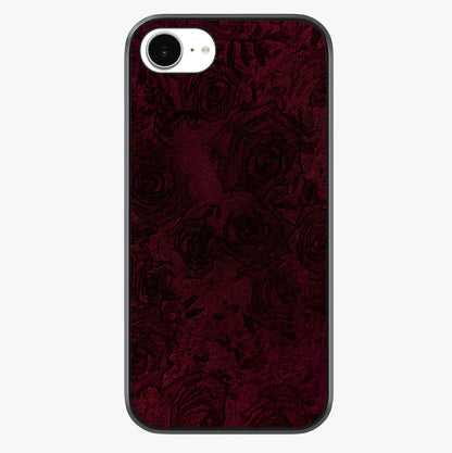 Crimson Fade Flow Glass Case showing full back design in clean flat view with glossy glass finish.