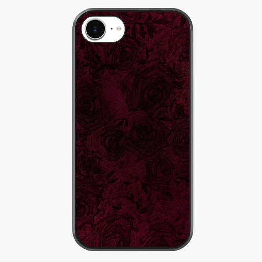 Crimson Fade Flow Glass Case showing full back design in clean flat view with glossy glass finish.