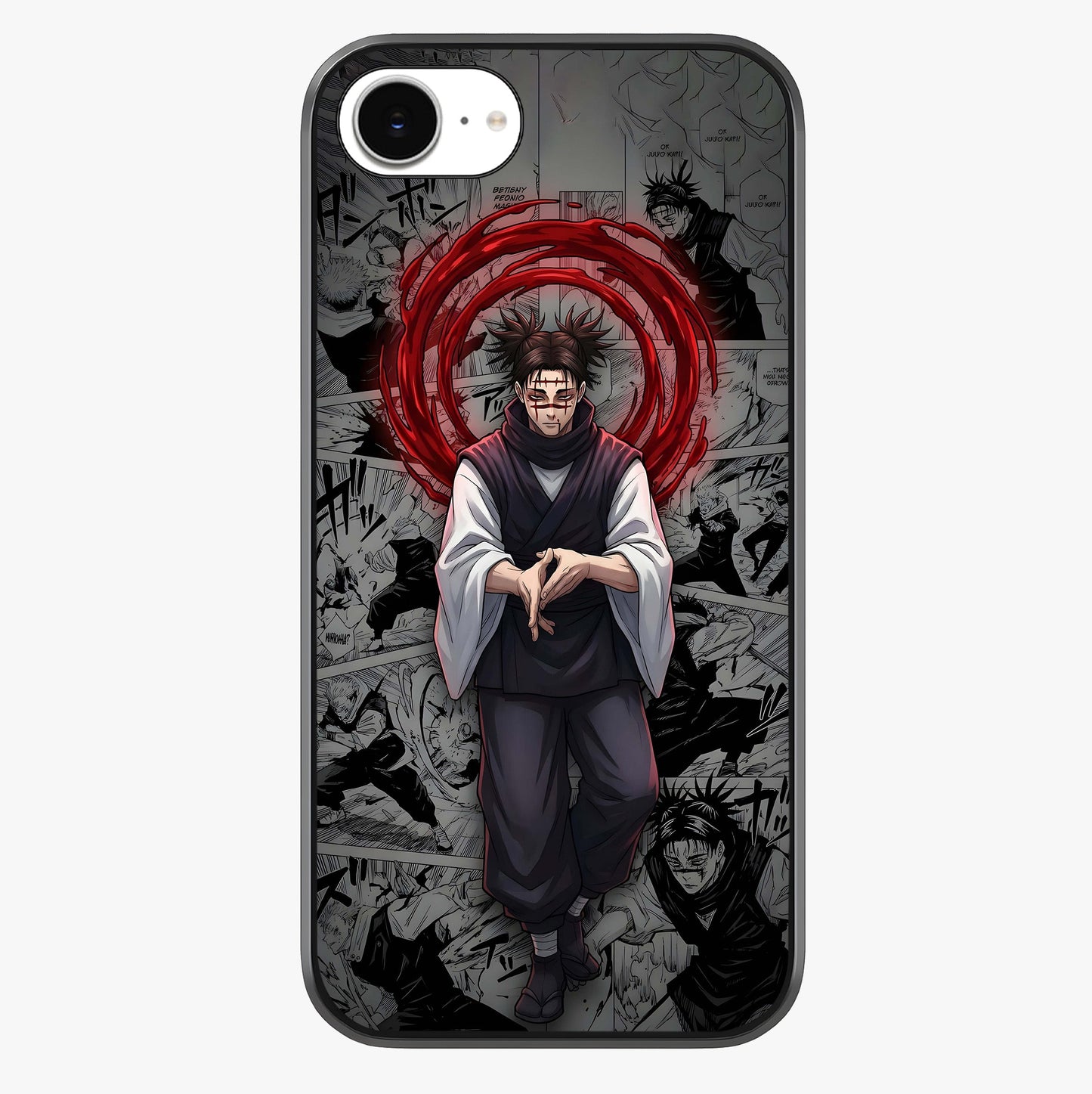 Cursed Ritual Ascension Glass Case showing full back design in clean flat view with glossy glass finish.