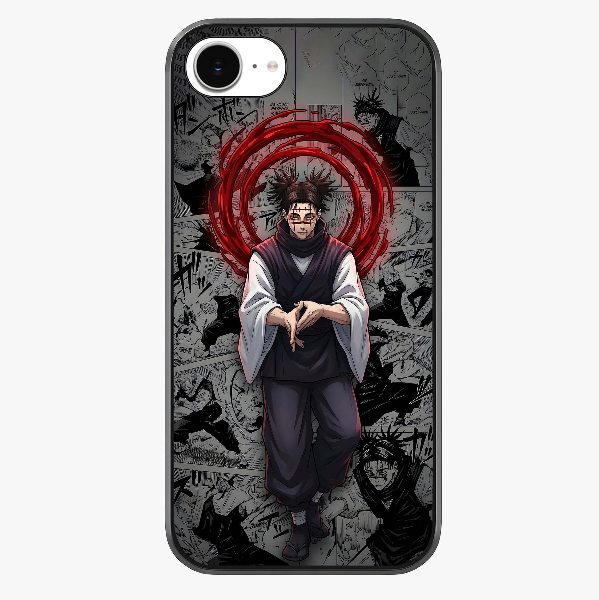Cursed Ritual Ascension Glass Case showing full back design in clean flat view with glossy glass finish.