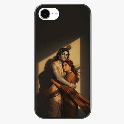 Divine Eternal Love Glass Case showing full back design in clean flat view with glossy glass finish.