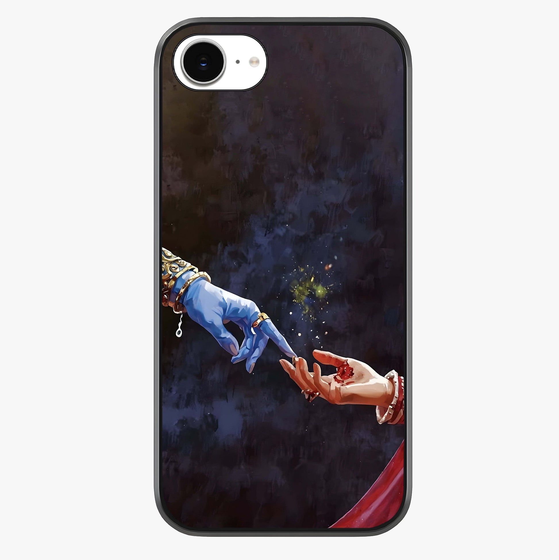 Divine Touch Eternal Glass Case showing full back design in clean flat view with glossy glass finish.