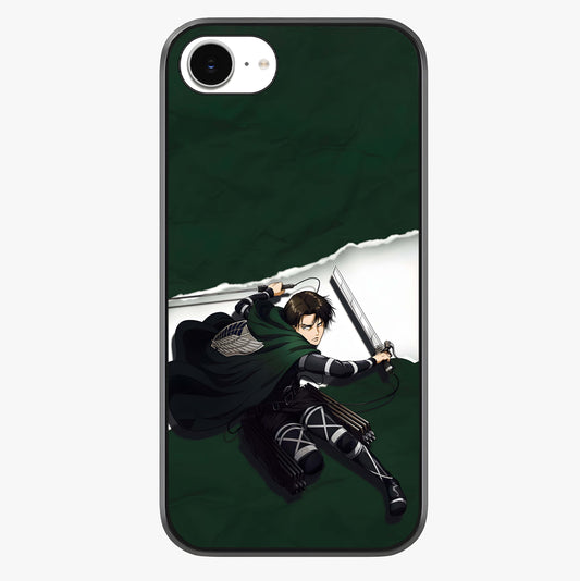 Emerald War Vanguard Glass Case showing full back design in clean flat view with glossy glass finish.
