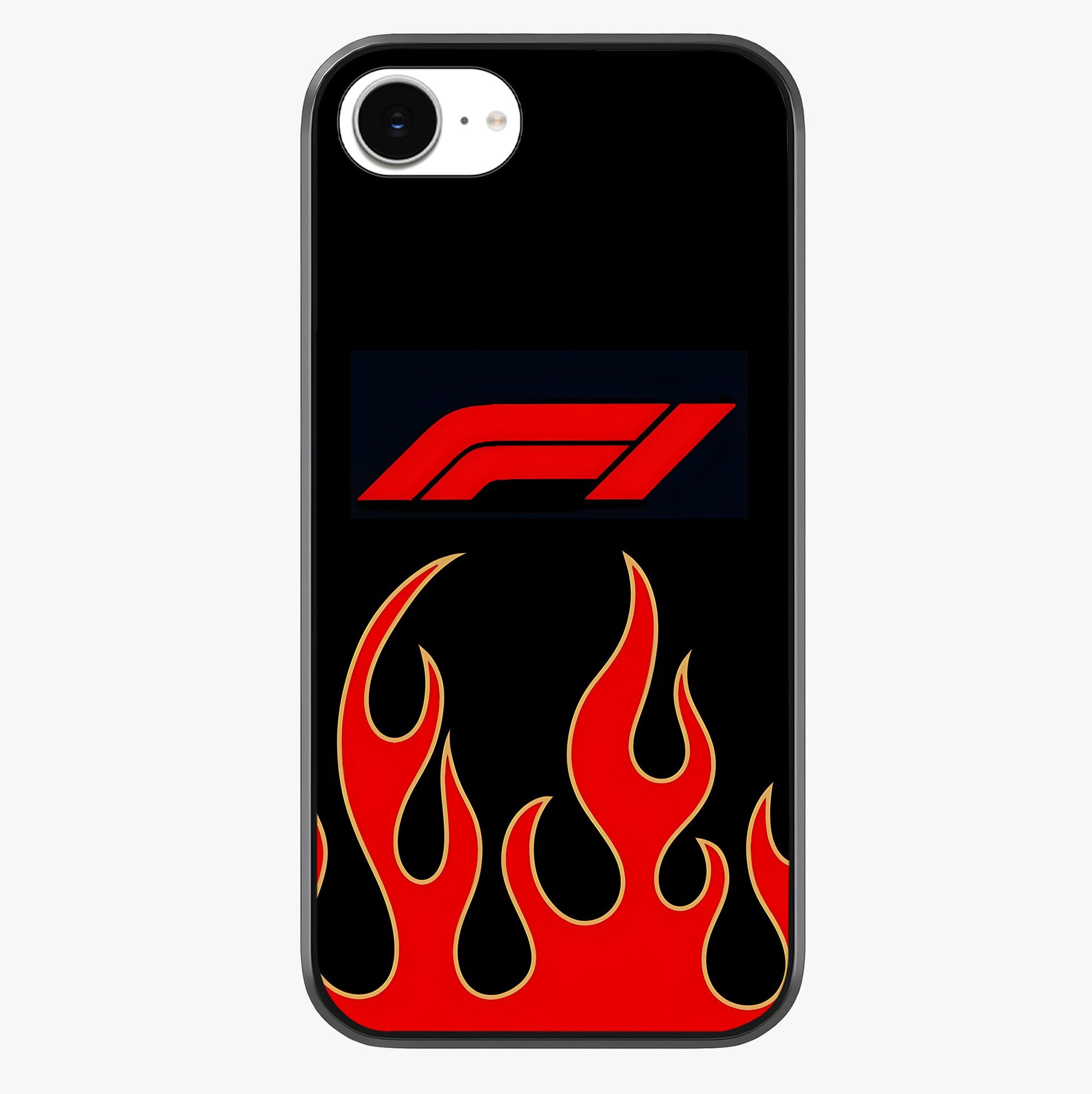Fire F11 Glass Case showing full back design in clean flat view with glossy glass finish.